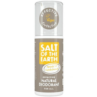 Salt of the earth Deodorante spray naturale ambra grigia e legno di sandalo 100 ml — Deodorante spray