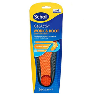 Scholl מדרסים לעבודה ולמגפיים GelActiv זוג אחד