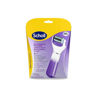 Scholl פצירת רגליים חשמלית קטיפה חלקה 2 ב-1