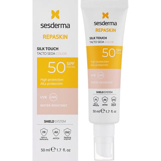 Sesderma Repaskin Silk Touch SPF 50 50 ml — Crema viso solare colorata
