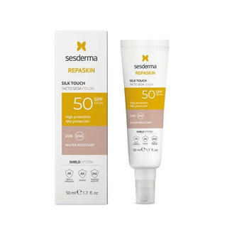 Sesderma Repaskin Silk Touch Protezione Solare Viso Colorata SPF 50 50 ml — Crema Solare