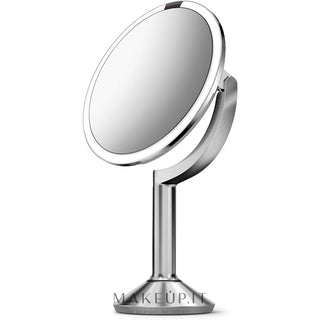 Oglindă cosmetică reîncărcabilă Simplehuman Sensor TRIO LED Touch 1x 5x 10x oțel inoxidabil 