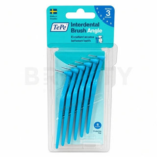 Tepe Mezizubní kartáček zahnutý (6 kusů) 0,6 mm modrý