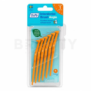 Tepe Angled interdental brush (6 pieces) 0.45 mm orange
