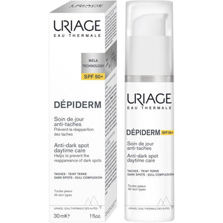 Uriage Depiderm SPF 50+ Cura diurna anti-macchie 30 ml — Crema viso SPF