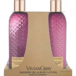 Vivian Gray Set Gel Doccia Lozione White Musc & Ananas — Set corpo