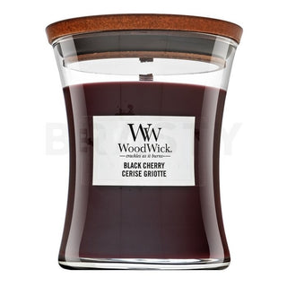 Woodwick Black Cherry Scented Candle Jar 275g