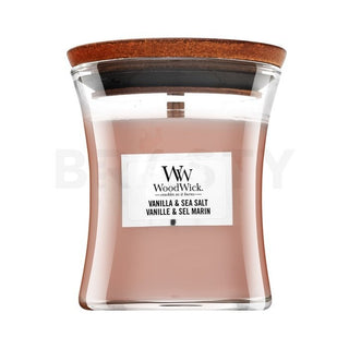 Woodwick Vaniglia & Sale Marino 85g — Candela profumata