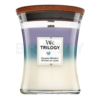 Woodwick Trilogy Calming Retreat 275g — Candela profumata