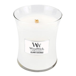 Woodwick Island Coconut Jar (Coconut) - Scented Candle - 275.0 g