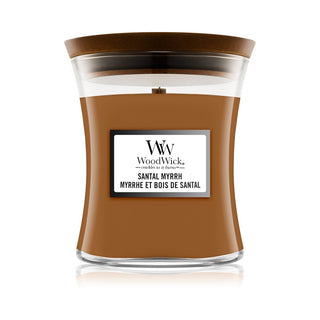 Woodwick Santal Myrrh Vaso 275 g — Candela Profumata