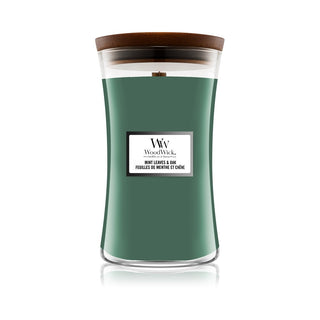 Woodwick Scented candle with mint leaves and oak jar - 609.5 g