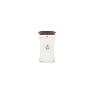 Woodwick White Teak Scented Candle with Wooden Wick 609.5g