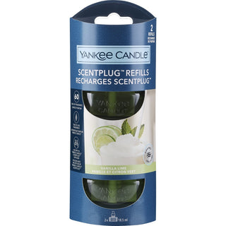 Yankee Candle Ersatz-Nachfüllpackung für elektrischen Diffusor Organic Kit Vanille-Limette 2 x 18,5 ml