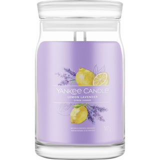 Yankee Candle Zitronen-Lavendel-Signature-Kerze – 567 g