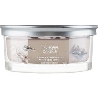 Yankee Candle Ambra e Sandalo 340 g — Candela Profumata