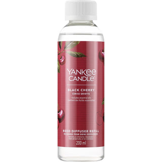 Yankee Candle Náplň do difuzéru s tyčinkami Black Cherry 200ml Zralá třešeň 