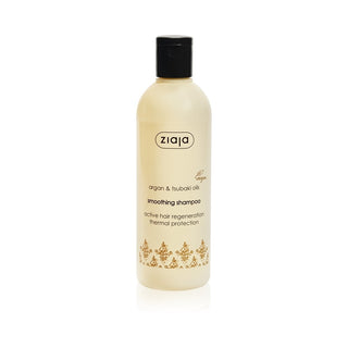 Ziaja Shampoing brillant pour cheveux secs et abîmés à l'huile d'argan (lissant) 300 ml