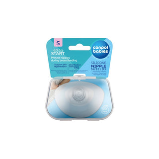 Canpol babies Silikonové návleky na bradavky Easy Start (2 ks) pro kojení, velikost S