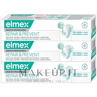 Elmex Sensitive Professional Repair & Prevent Trio Hammastahna 3x75ml - Helpotus herkille hampaille 