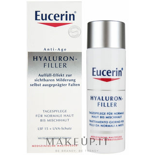 Eucerin Cremă cu efect de zi cu acid hialuronic și agent de umplere cu factor de protecție solară 3x SPF 15 - 50ml