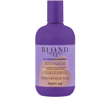 Inebrya BLONDESSE No-Orange Shampoo (ljusbrunt, färgat eller blekt hår) - 300 ml
