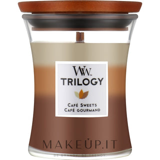 Woodwick Café Sweets Vase Trilogy (coffee sweets) - Scented candle - 275.0 g