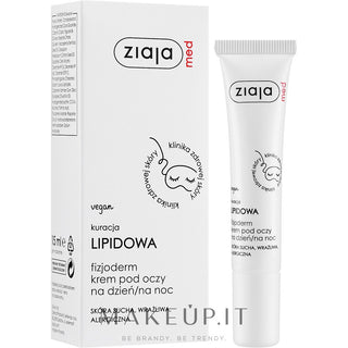 Ziaja Cremă fiziologică pentru ochi, pentru piele foarte sensibilă și alergică, Lipid Care 15 ml