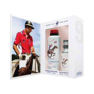 Geschenkset Beverly Hills Polo Club 1982 Sport Eau de Toilette Herren 50 ml + Deo-Spray Damen 150 ml 