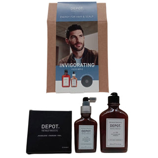 مجموعة تقوية الشعر Depot C - شامبو متعدد الفيتامينات ضد التساقط 250 مل + لوسيون منشط 100 مل 
