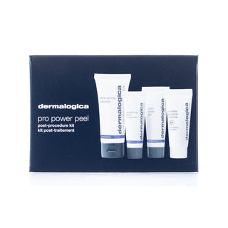 Dermalogica Post-Procedure Set Pro Power Peel with Serum, Cleansing Gel, Face Gel and SPF 30 Sunscreen 
