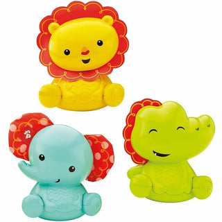 Fisher Price Amici Roly-Poly Leone Elefante Coccodrillo — Set giocattoli sonaglio