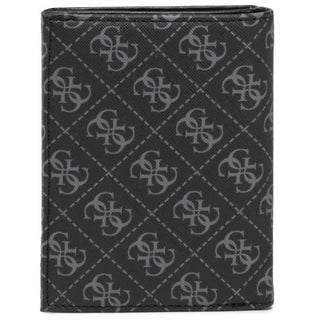 Guess, Dan, kleine schwarze Stoffbrieftasche für Herren