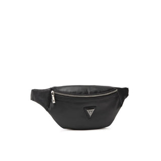 Guess, Certosa, Piel sintética, Riñonera de tela, hmcrts p1330, Negro, 28 x 14 x 8 cm, Para hombre