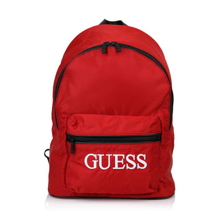 Guess, 콰트로, 패브릭 백팩, 레드, 남성용, 16/31 x 42 x 13cm