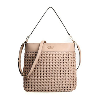 Guess, Sycylia, włókno sztuczne, torba materiałowa, różowa, HWWG8490020PIN, damska, 29 x 9 x 24