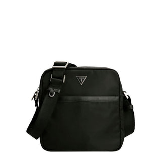 Guess, Certosa, poliuretano, bolsa de tela, negro, HMECRNP2258BLA, hombre, 22 x 5 x 23,5 cm