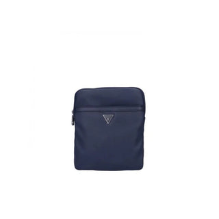 Guess, Certosa, Bolso de hombro de tela, Azul, HMECRNP2258BLU, 22,5 x 23 x 6 cm, Hombre
