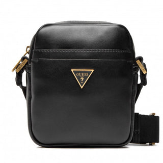 Guess, schoudertas, stoffen tas, zwart, HMESCAP2215BLA, heren, 18 x 14 x 5 cm