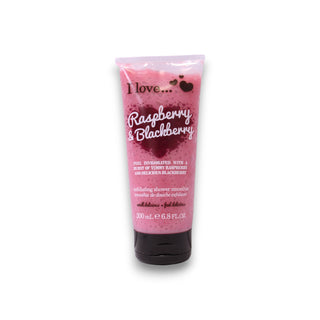I Love Raspberry Blackberry Gel Doccia Esfoliante 200 ml — Gel doccia esfoliante