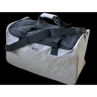Hugo Boss, polyester, sac en tissu, salle de sport, gris, homme