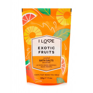 I Love, Signature Collection, Exotisch Fruit, Badzout, 500g