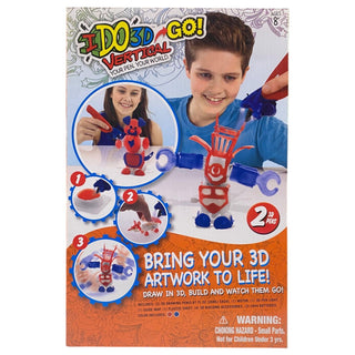 Ido3D 3D Drawing Set with 2 Vertical Color-Changing Pens for Kids 8+ Years 