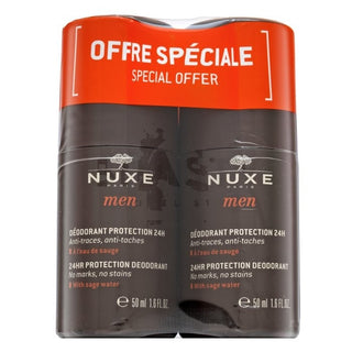 Conjunto dúo, Nuxe, Para hombre, protección 24 horas, desodorante roll-on, para hombre, 2 piezas, 50 ml