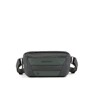 Piquadro, Trakai, Fabric Bum Bag, Grey, 27 x 14.5 x 7.5 cm, Men's