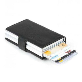 Piquadro, Leather Credit Card Holder, Credit Card Case, Black, Unisex
