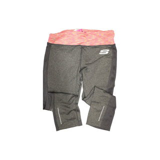 Skechers, Kaylee Deep Women's Synthetic Sports Leggings, Charcoal Grey, Size 12