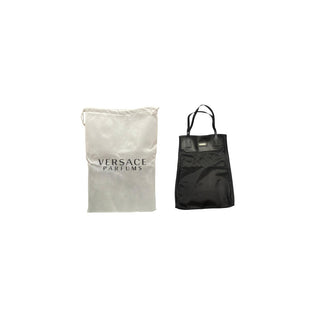 Versace, υφασμάτινη τσάντα, τσάντα κουβά, μαύρη, γυναικεία