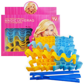 Deni Carte Papillotes Rulli Per Capelli Efekt Beach Look 25 cm 12 Pezzi — Rulli per capelli