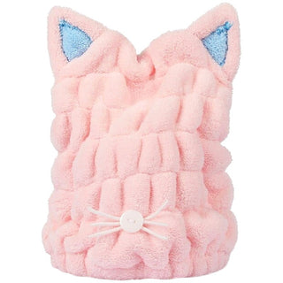 Deni Carte - Hurtigtørrende killinghår Turban Pink